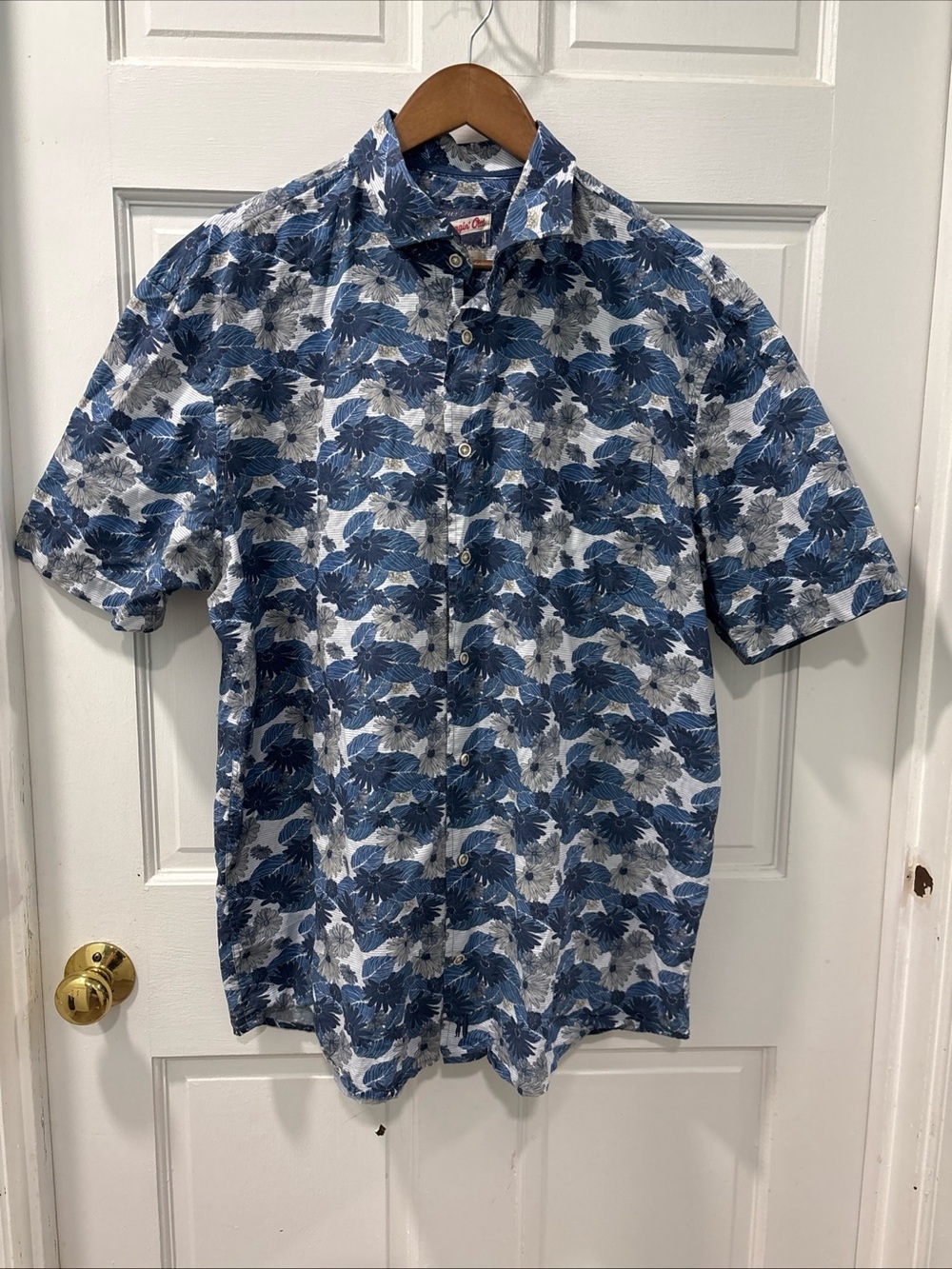 Johnnie-O Men’s Hangin Out Short Sleeve Button Down Shirt Size XL Camp Shirt EUC